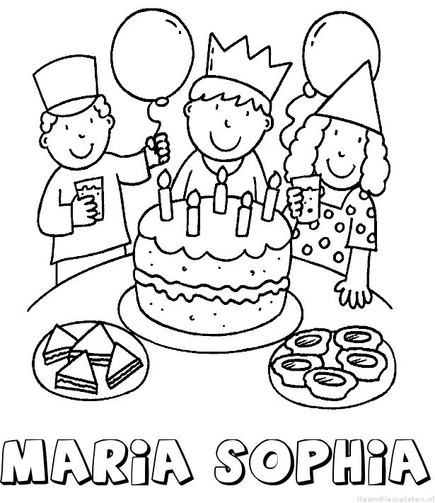 Maria sophia verjaardagstaart